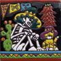 Mexican talvera tiles day of the dead skull ceramic handmade